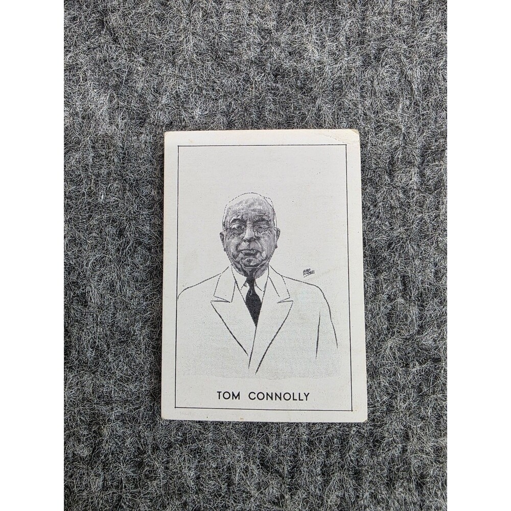 Tom Connolly 1954 B.E. Callahan Baseball Umpire Card